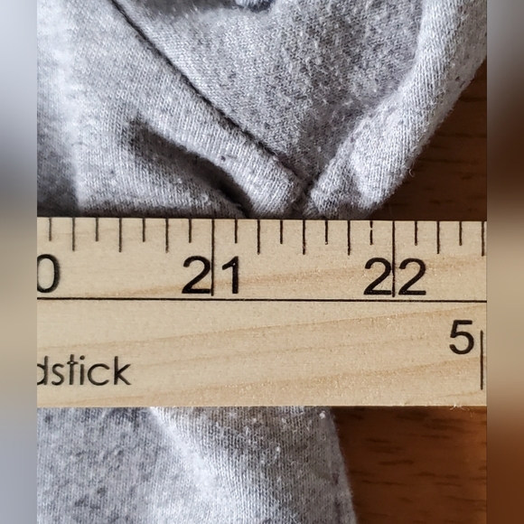 Hilfiger Jeans Sweatshirt L Gray Full Logo Embroidered Spell Out Retro 80s 90s - Picture 4 of 9